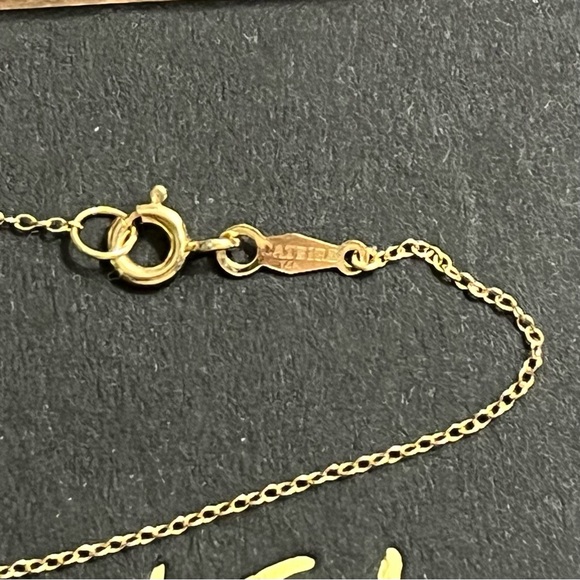 Catbird 14k Yellow Gold Diamond Pinprick Necklace - Picture 5 of 7